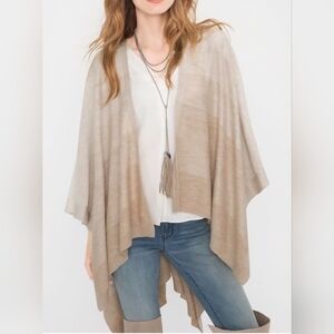 NWT, White House Black Market Heather Fawn Ruana.